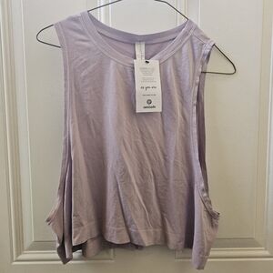 NWT Avocado Womens Light Lavender Purple Sleeveless Muscle Tank Top, Size L